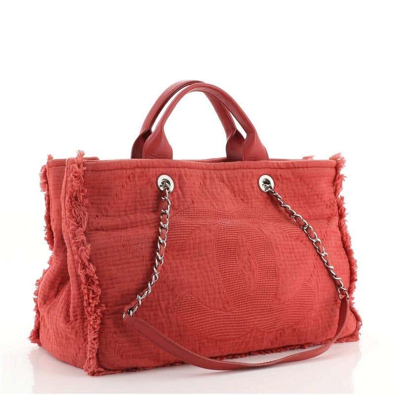 Chanel Double Face Deauville Fringe Quilted Canvas Jewelry