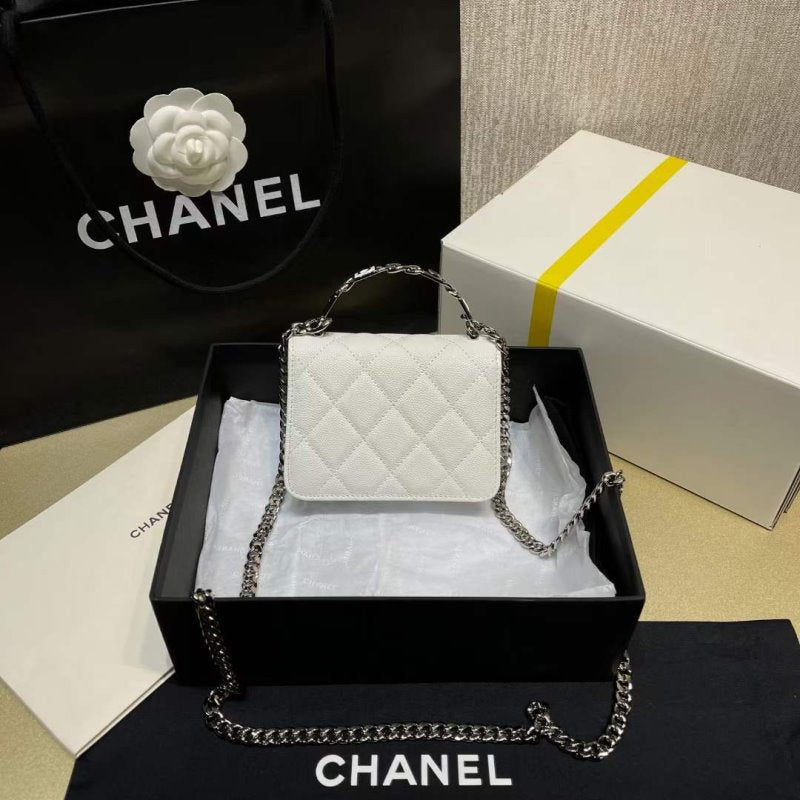 Chanel Enamel Handle Bag Handbag Bag Bg02146