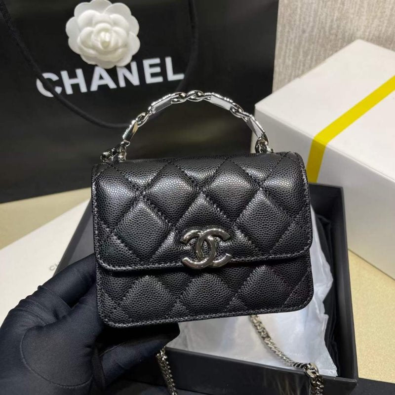 Chanel Enamel Handle Bag Handbag