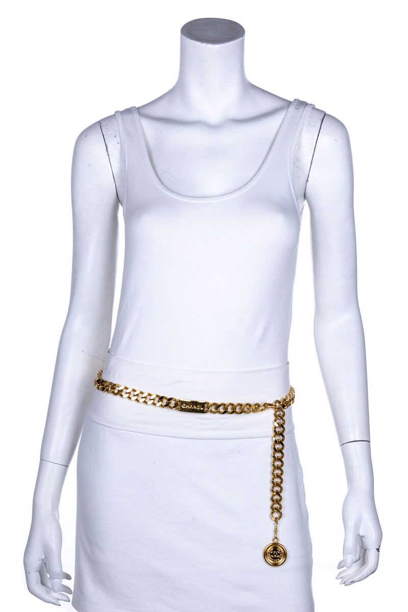 Chanel Gold Chain Link Belt Bag
