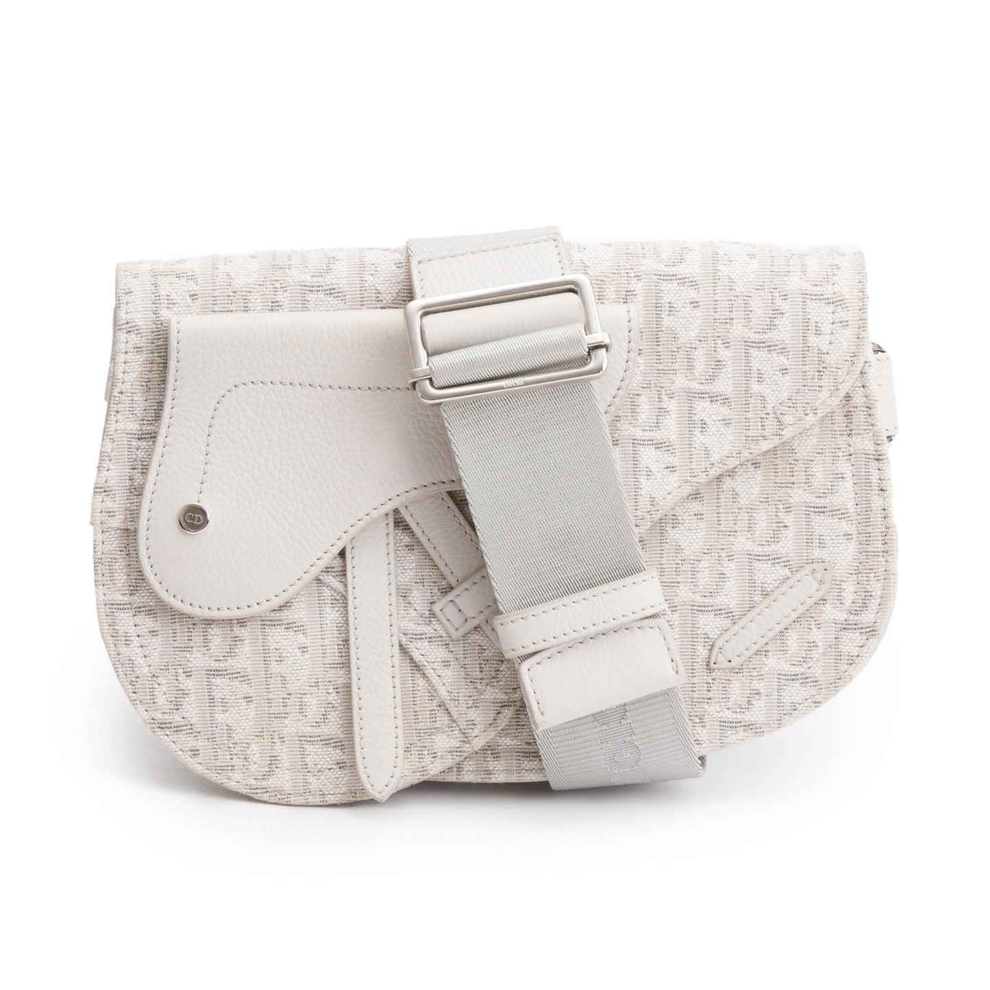 Dior Christian Oblique Saddle Messenger Pouch Handbag Canvas Travel Bag