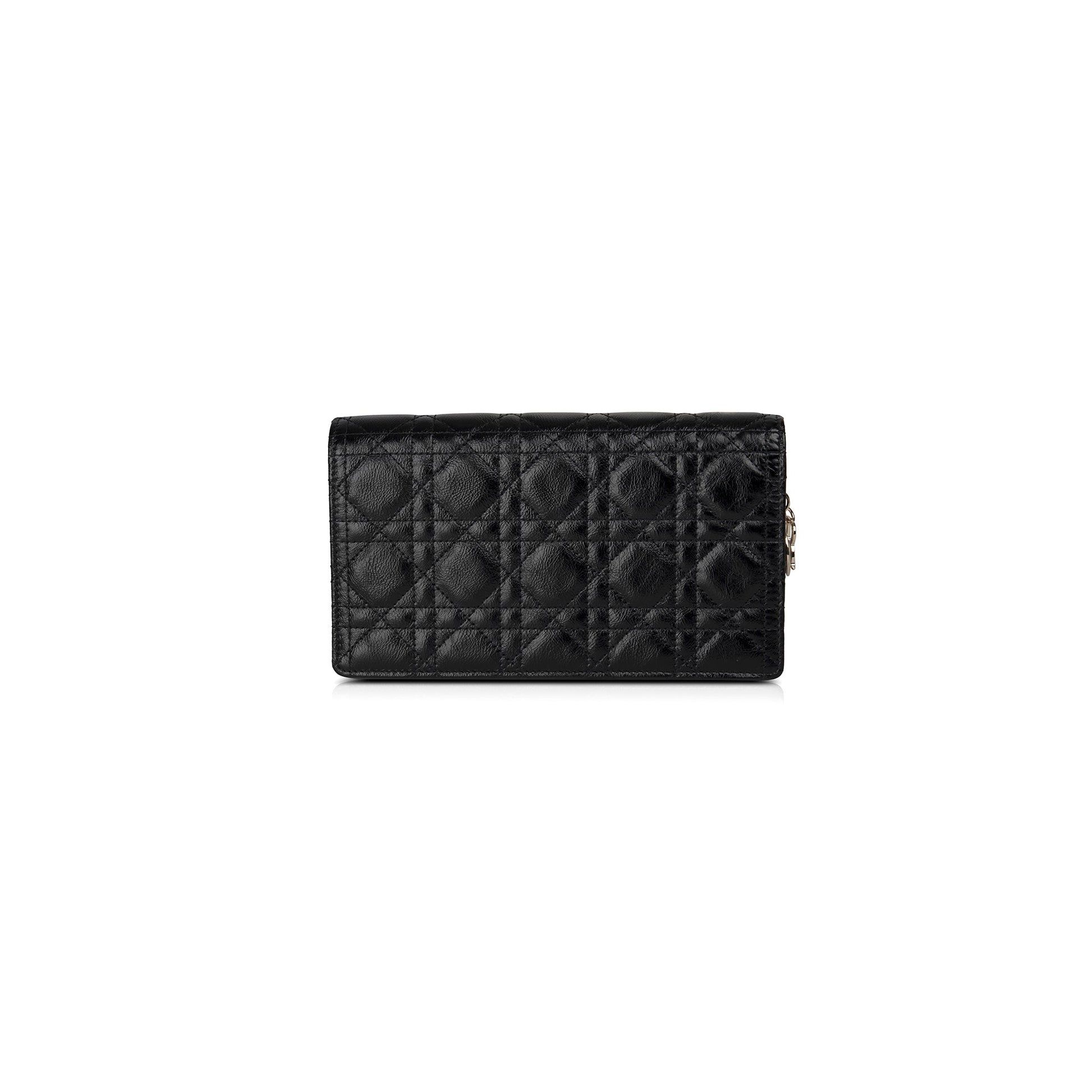Dior Christian Lady Pouch With Handbag Chain Travel Bag