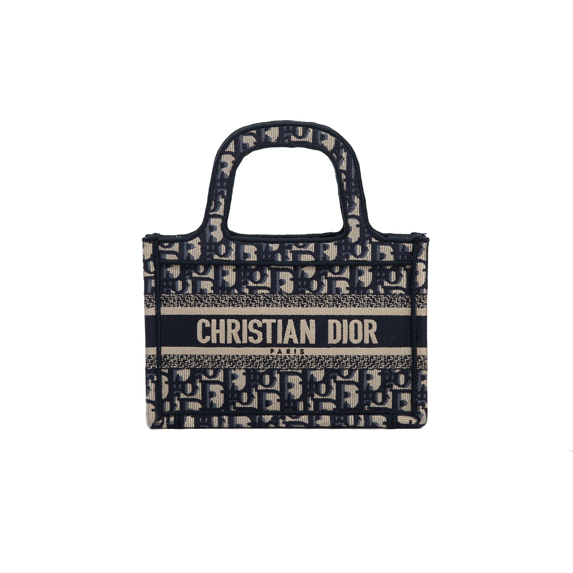 Dior Christian Oblique Book Tote Handbag Mini Tote Bag