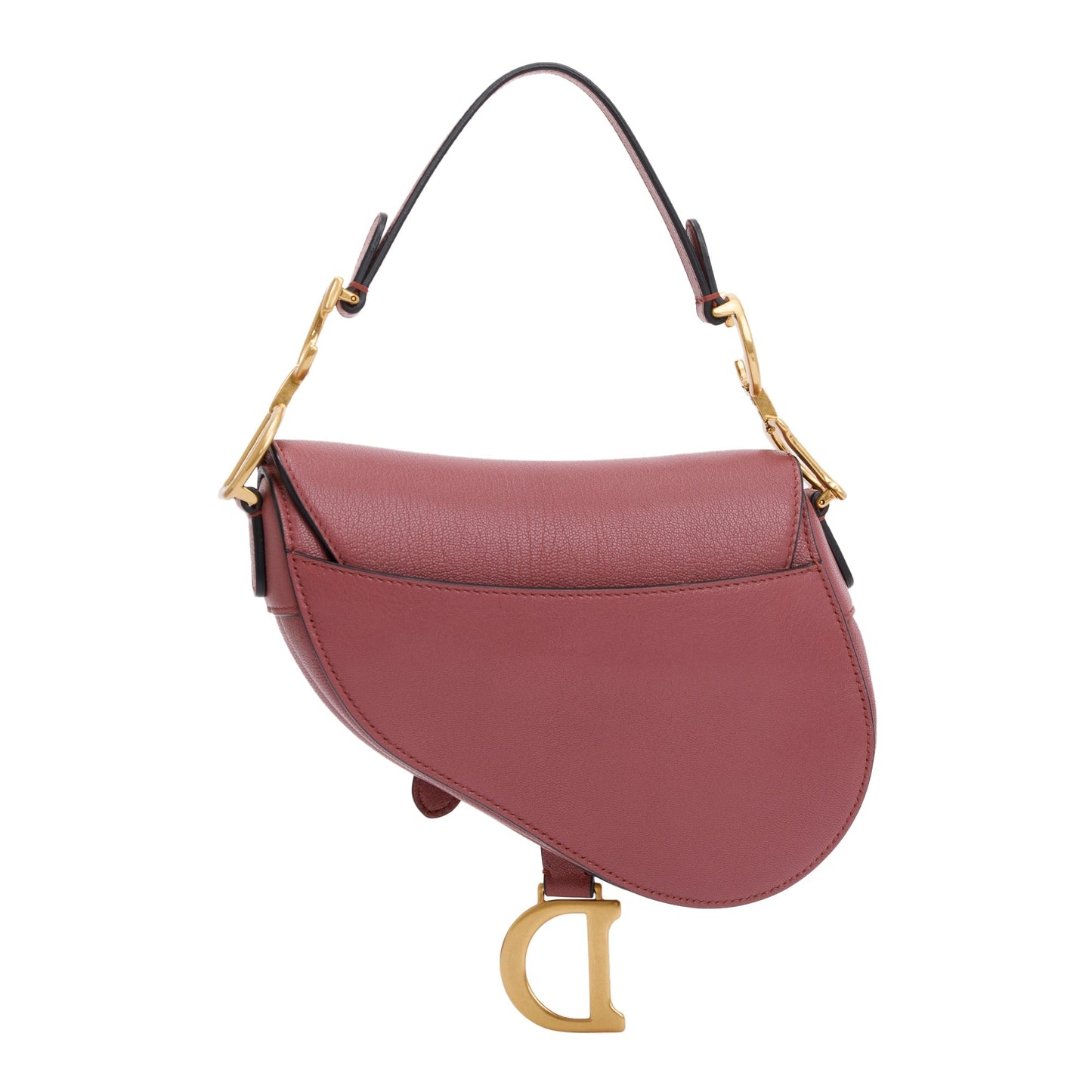 Dior Christian Calfskin Saddle Bag Leather Pink Travel Bag