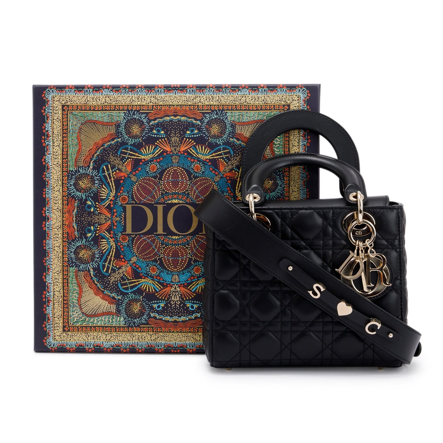Dior Christian Lady Bag Black Small Travel Bag