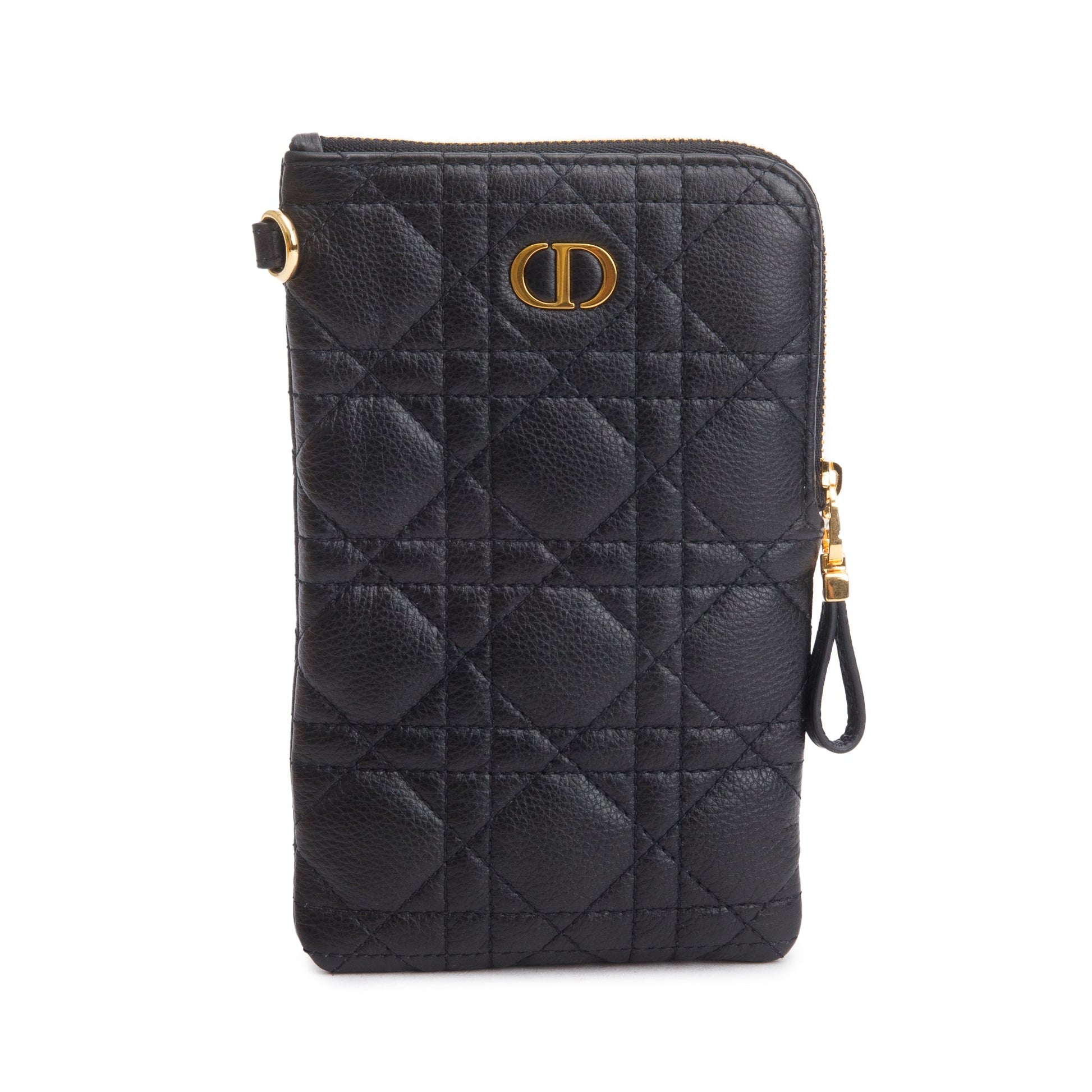 Dior Christian Caro Multifunctional Pouch Handbag Leather Quilted Travel Bag