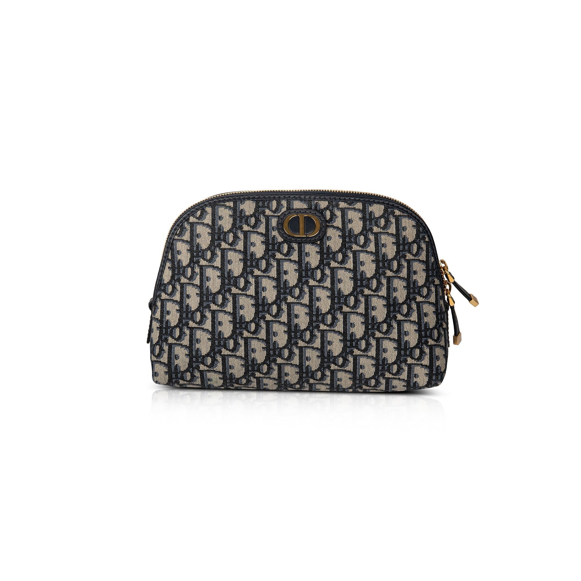 Dior Christian Oblique Montaigne Beauty Pouch Handbag Travel Bag