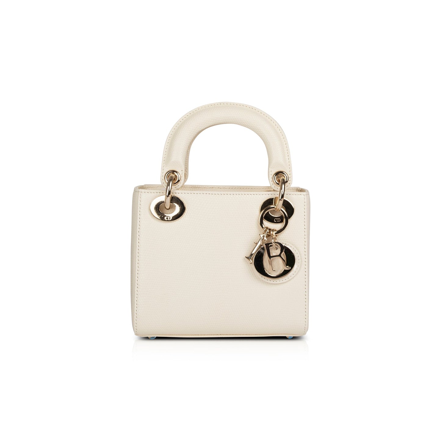 Dior Christian Lizard Lady Bag White Mini Travel Bag
