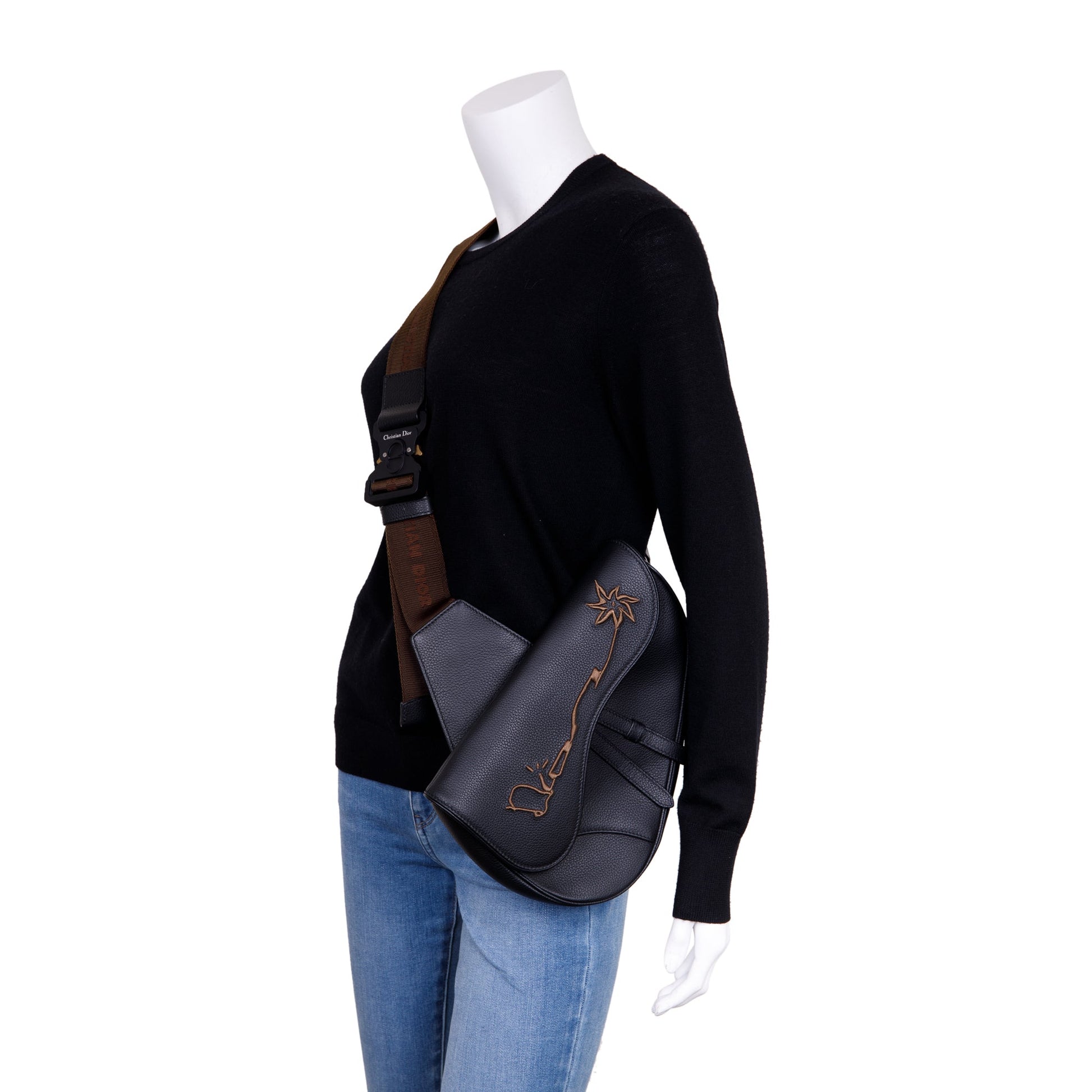 Dior Christian X Cactus Jack Saddle Bag Travel Bag