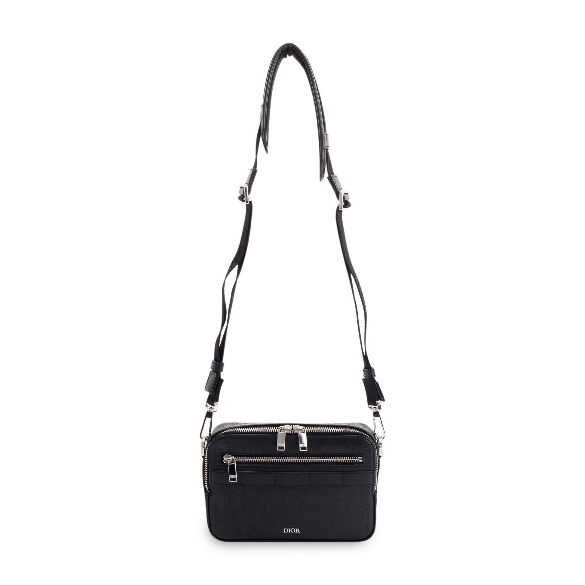 Dior Christian Safari Messenger Bag Leather Travel Bag