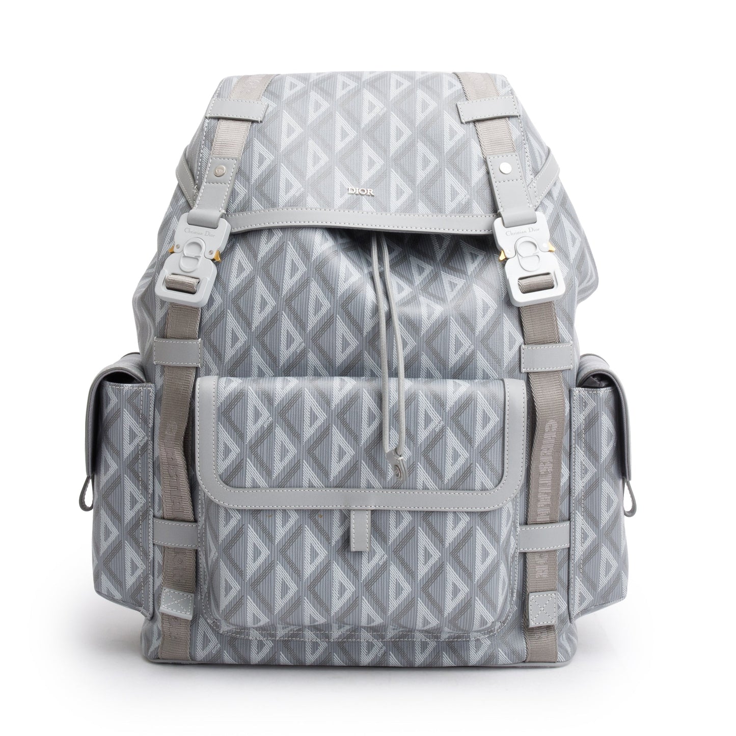 Dior Christian Grey Diamond Hit The Road Backpack Canvas