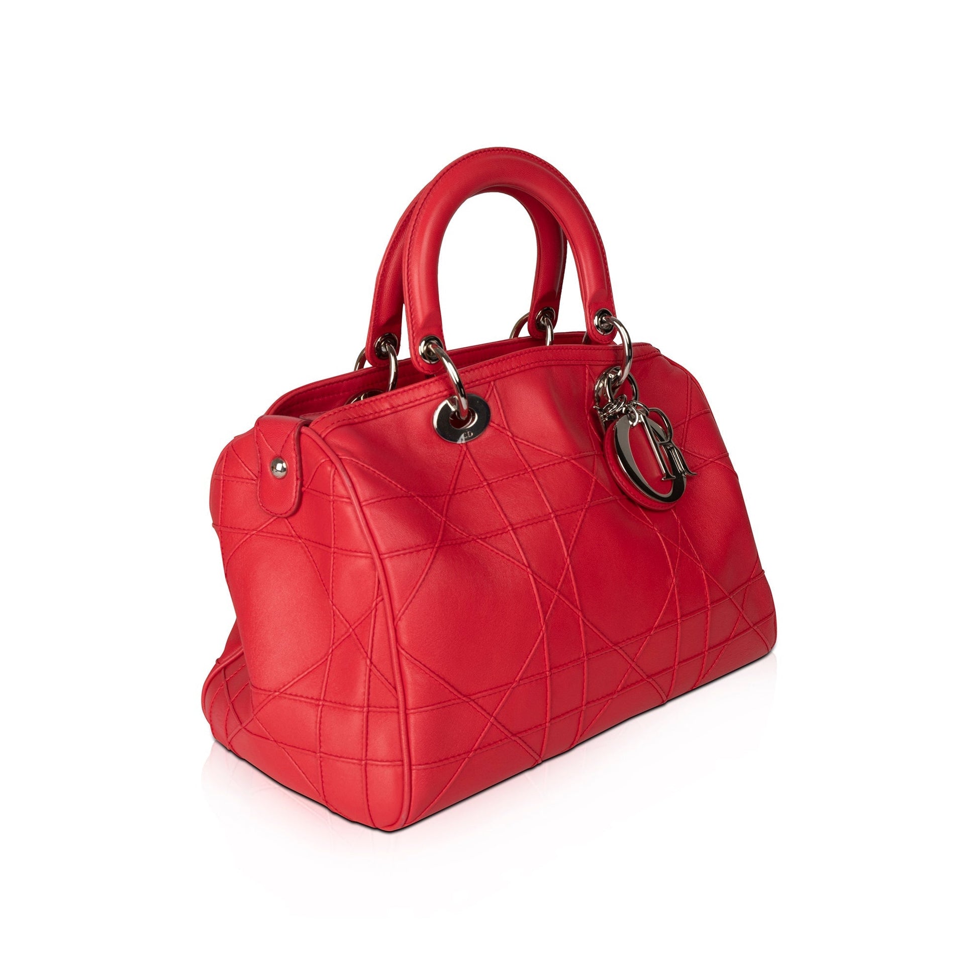 Dior Christian Cannage Granville Polochon Tote Handbag Tote Bag