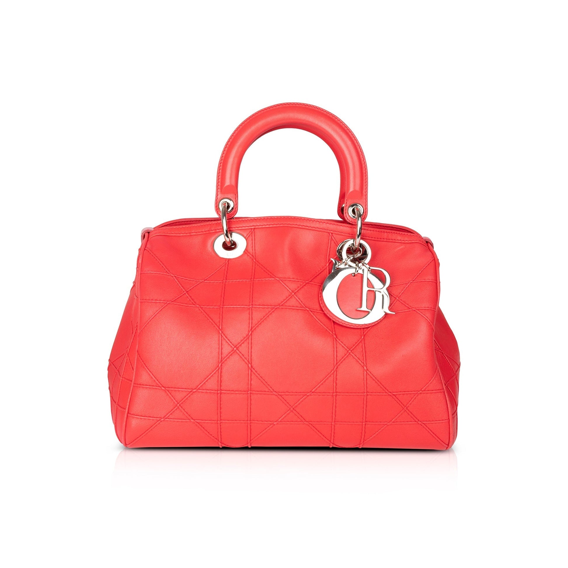 Dior Christian Cannage Granville Polochon Tote Handbag Tote Bag