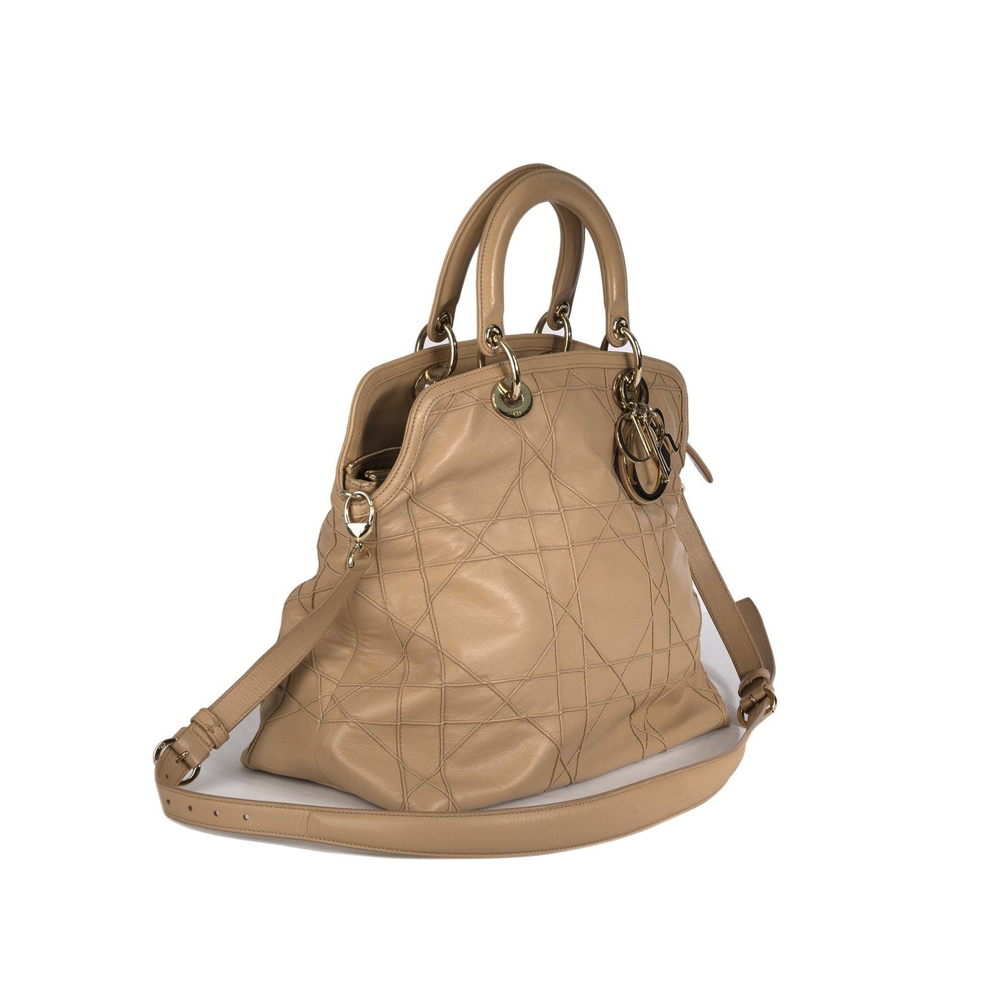 Dior Christian Cannage Granville Tote Handbag Tote Bag