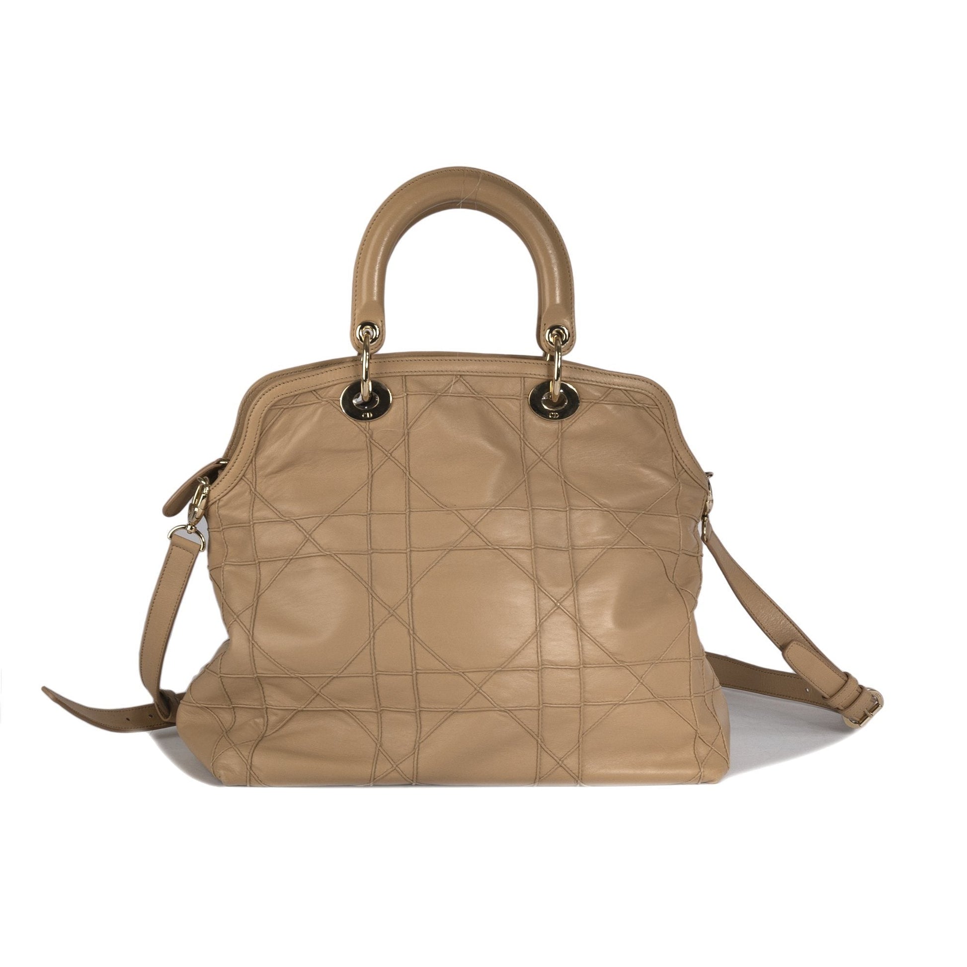 Dior Christian Cannage Granville Tote Handbag Tote Bag