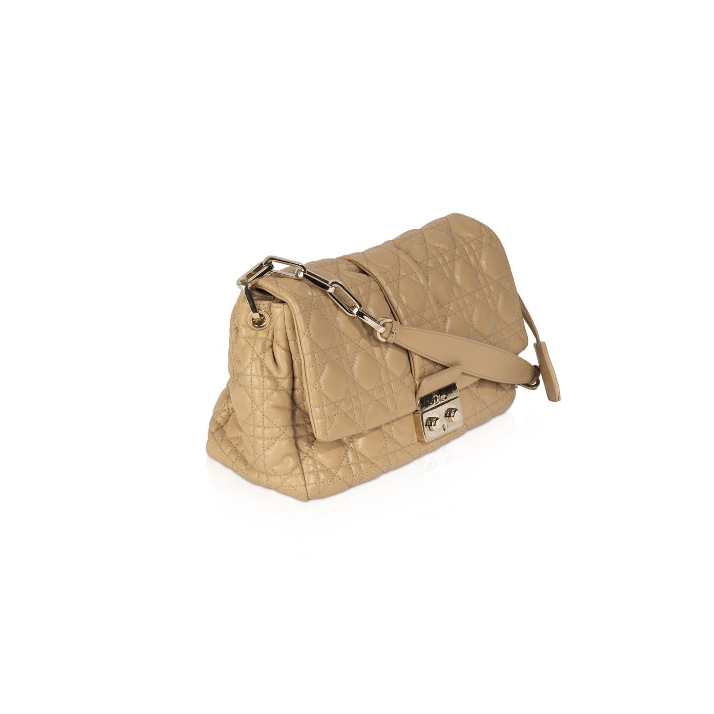 Dior Christian Cannage New Lock Bag Flap Travel Bag