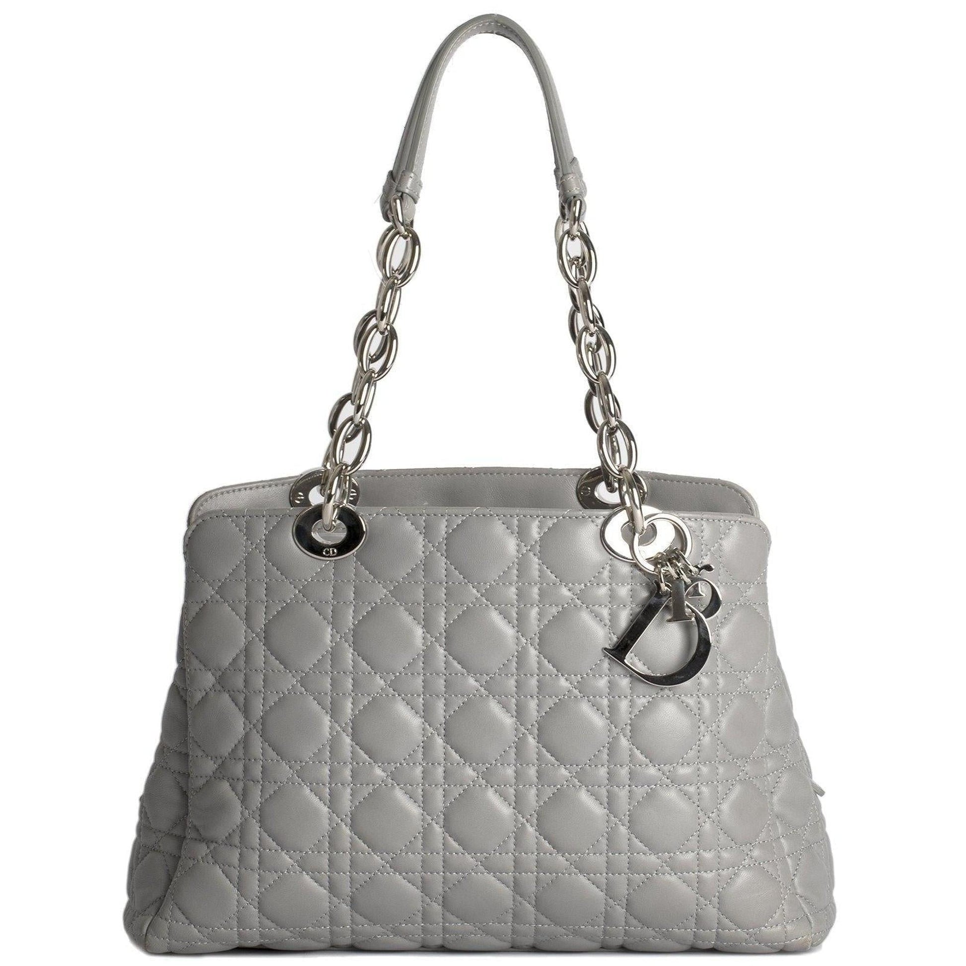 Dior Christian Cannage Soft Shopping Tote Handbag Tote Bag