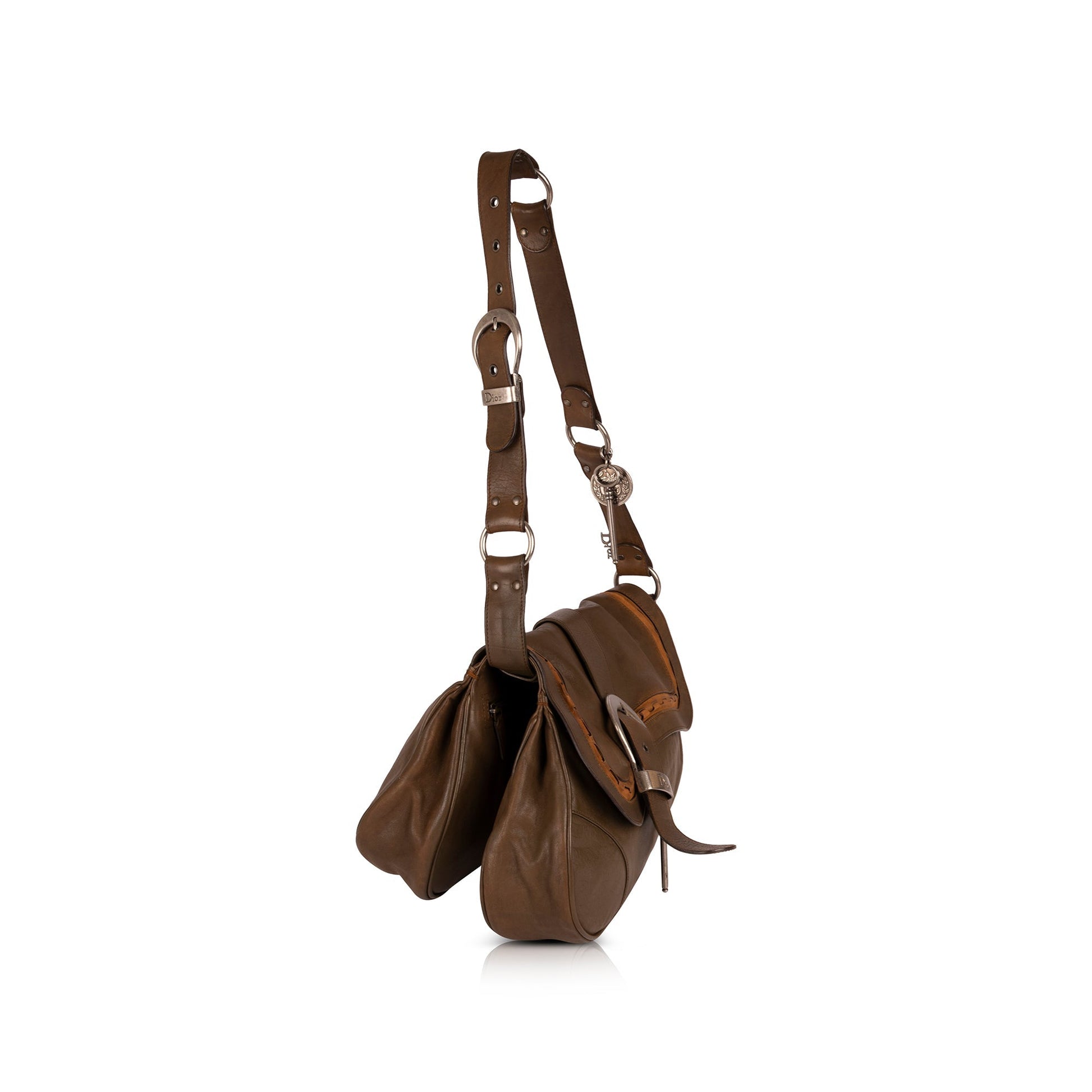 Dior Christian Gaucho Saddle Bag Travel Bag