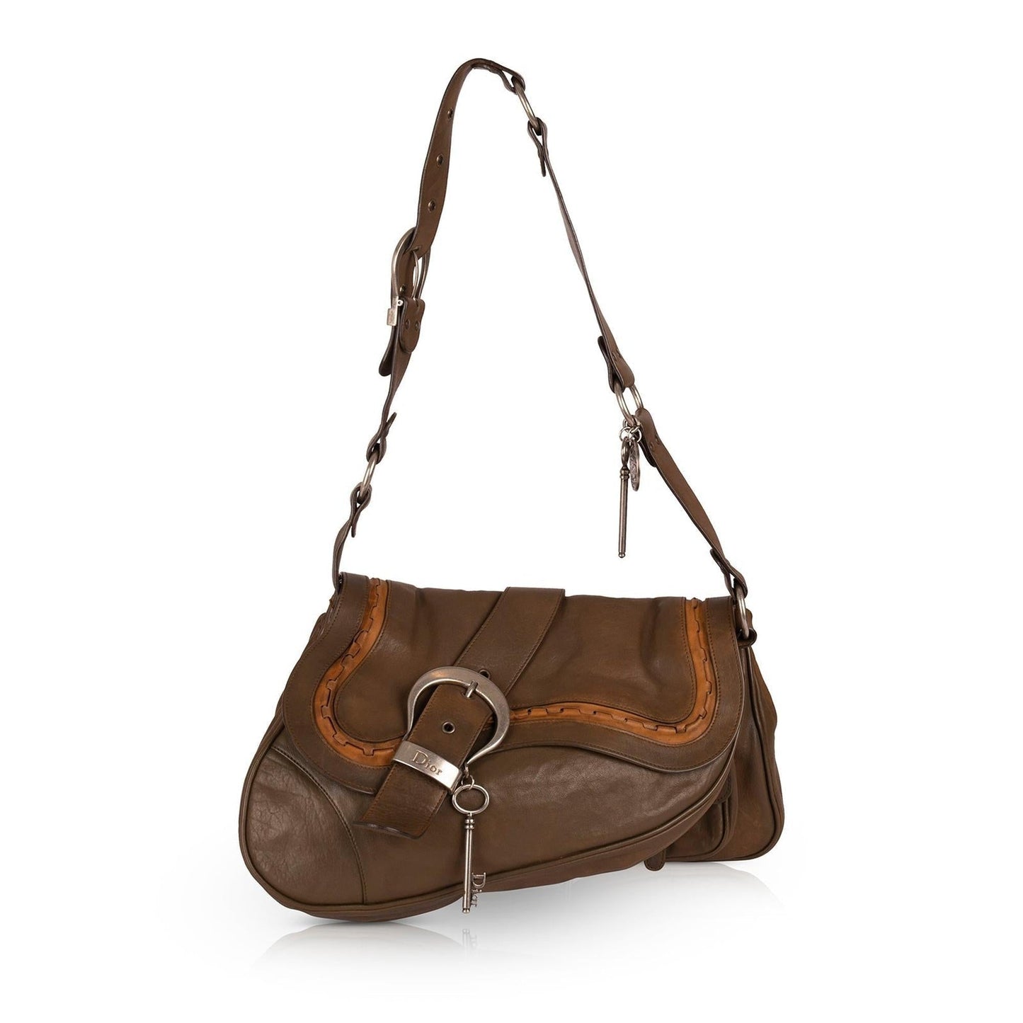 Dior Christian Gaucho Saddle Bag Travel Bag