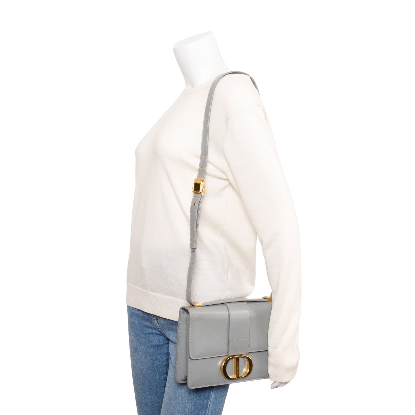 Dior Christian Grey Box Montaigne Bag Leather Travel Bag