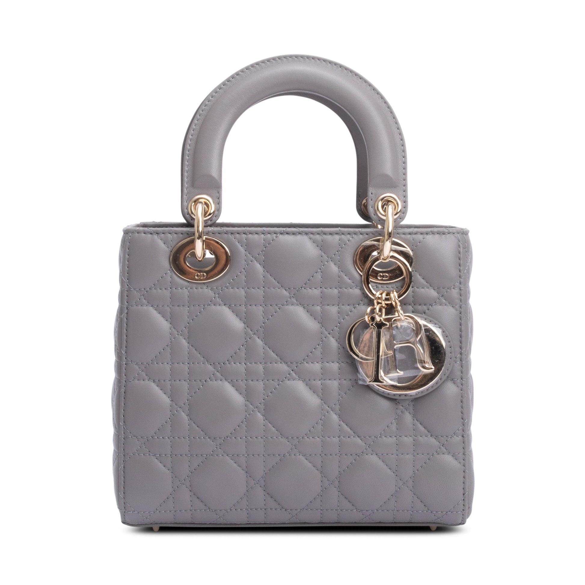 Dior Christian Grey Cannage Lambskin Lady Bag Leather Small Travel Bag