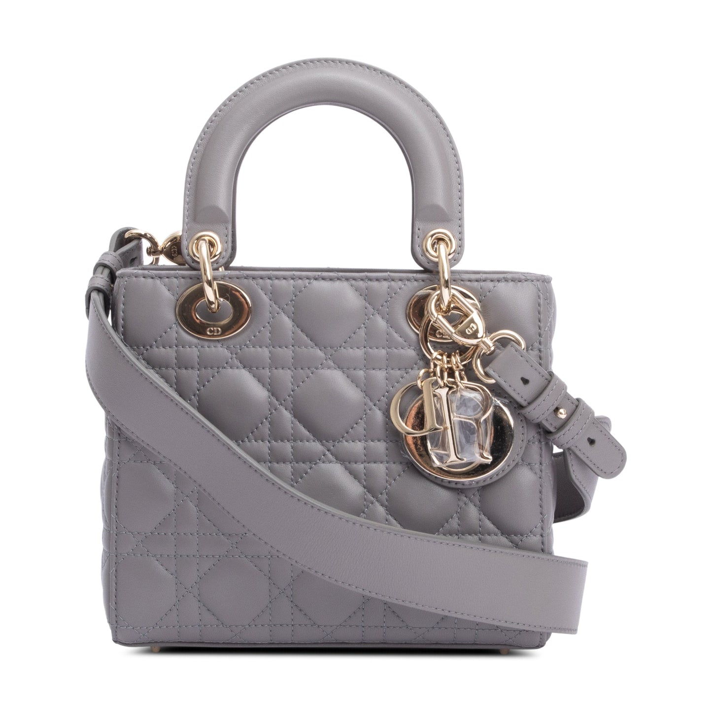 Dior Christian Grey Cannage Lambskin Lady Bag Leather Small Travel Bag
