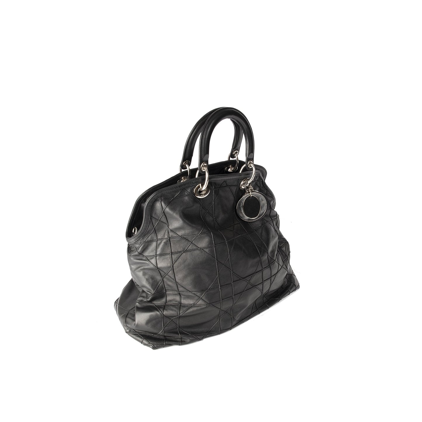 Dior Christian Cannage Granville Tote Handbag Large Tote Bag