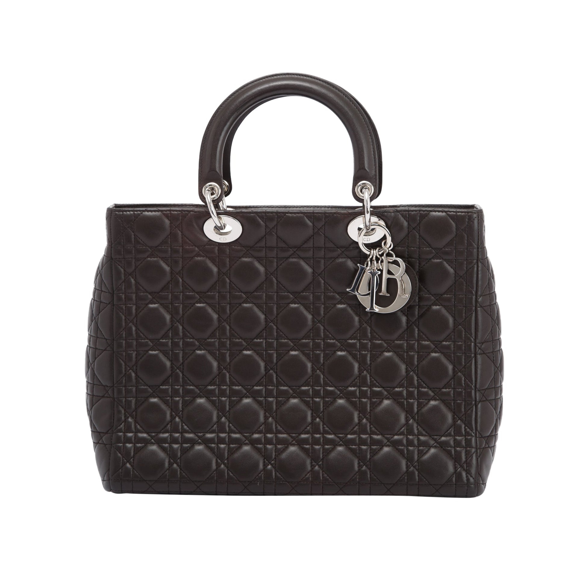 Dior Christian Lady Bag Leather Large Travel Bag