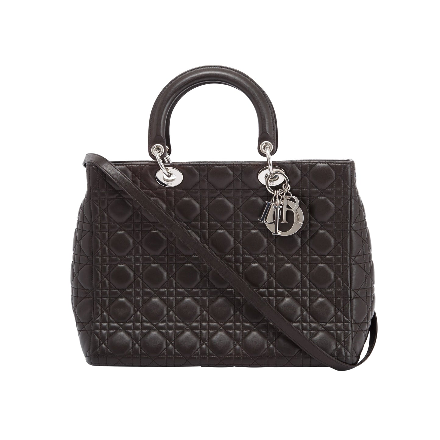 Dior Christian Lady Bag Leather Large Travel Bag