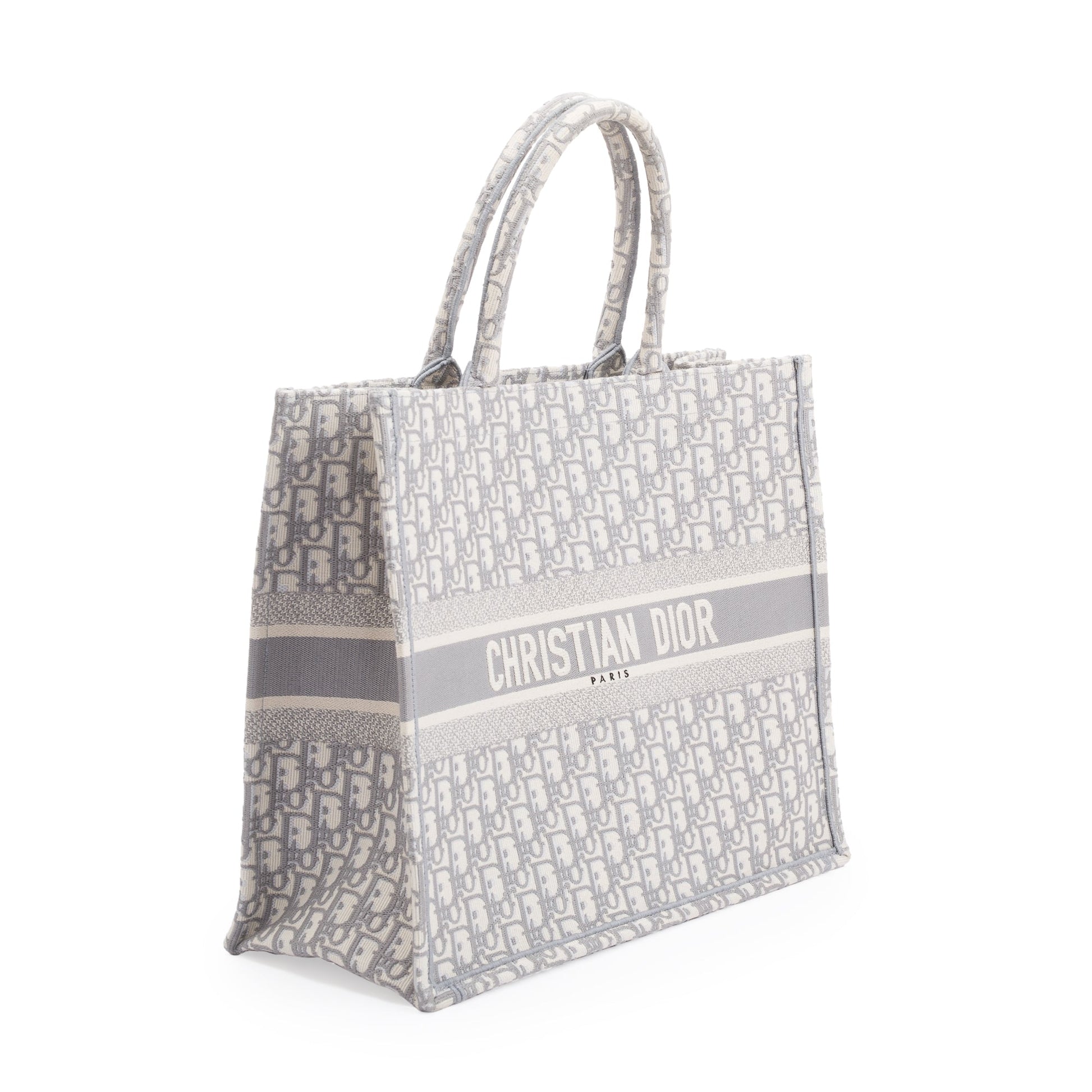 Dior Christian Oblique Book Tote Handbag Large Tote Bag