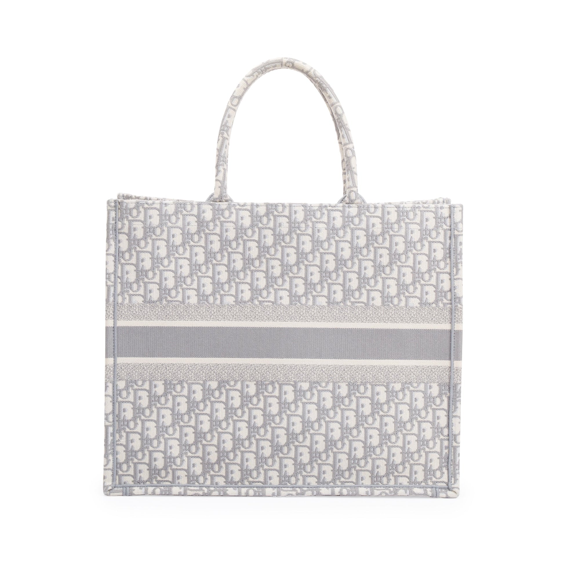 Dior Christian Oblique Book Tote Handbag Large Tote Bag