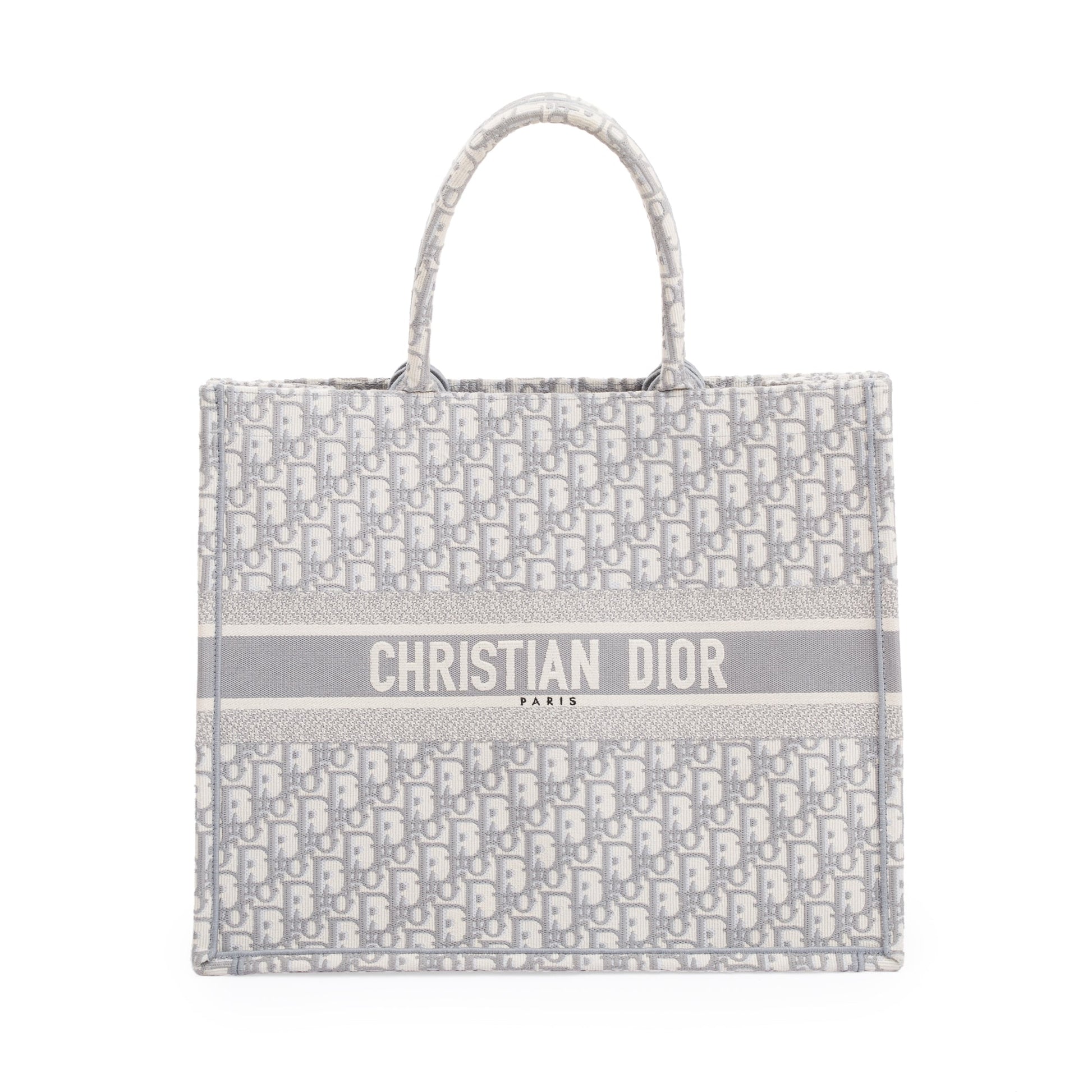 Dior Christian Oblique Book Tote Handbag Large Tote Bag