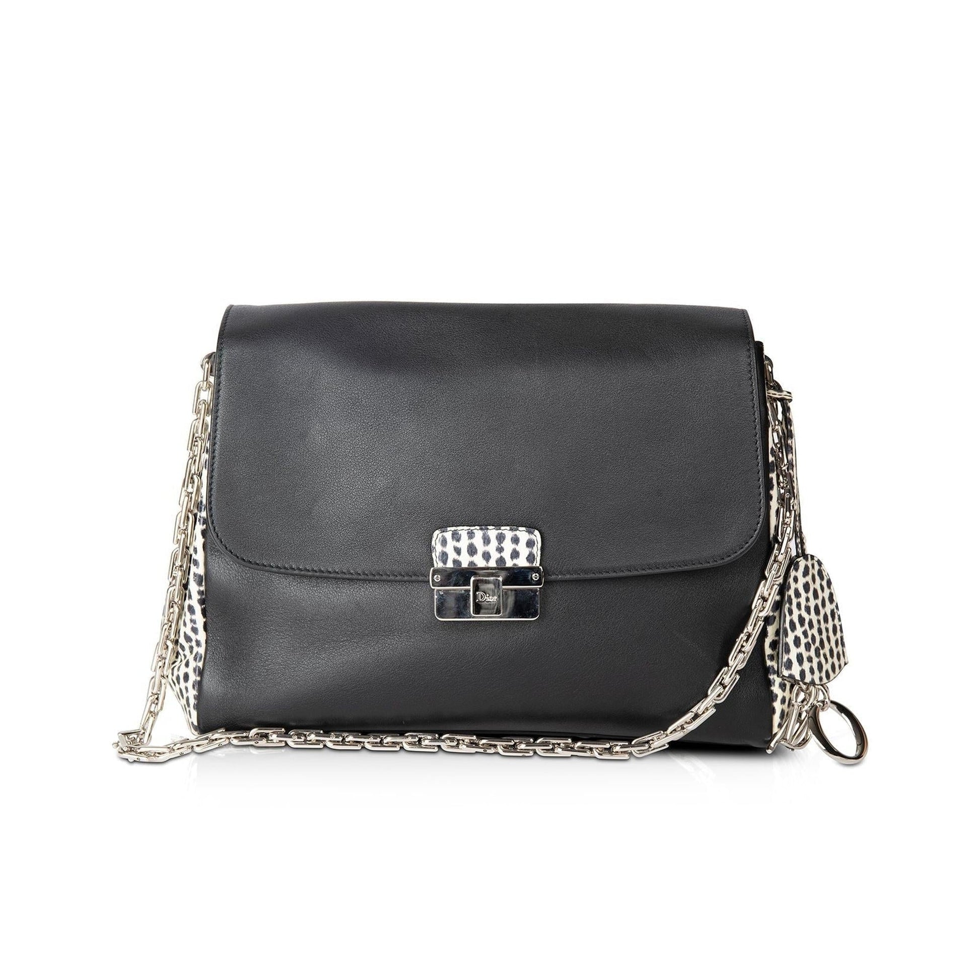 Dior Christian Python Trimmed ling Bag Large Travel Bag