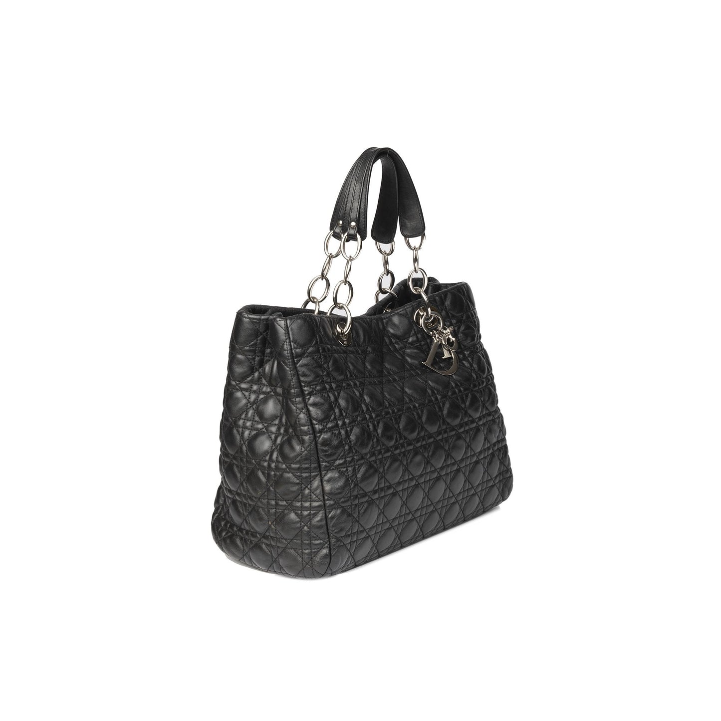 Dior Christian Soft Cannage Shopping Tote Handbag Large Tote Bag