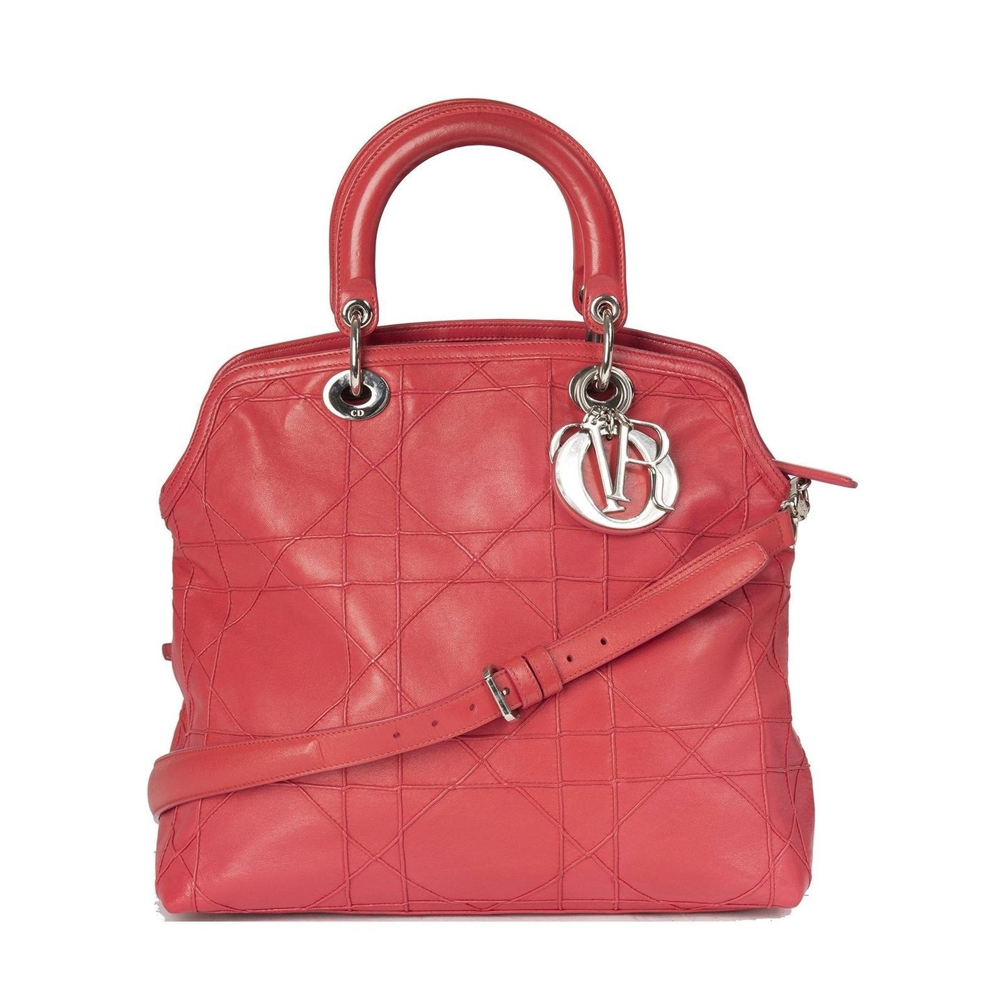 Dior Christian Cannage Granville Tote Handbag Medium Tote Bag