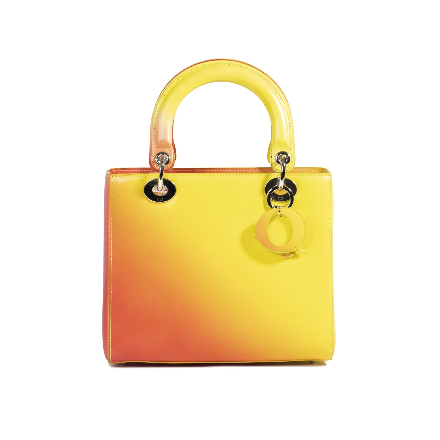 Dior Christian Ombre Lady Bag Leather Medium Travel Bag