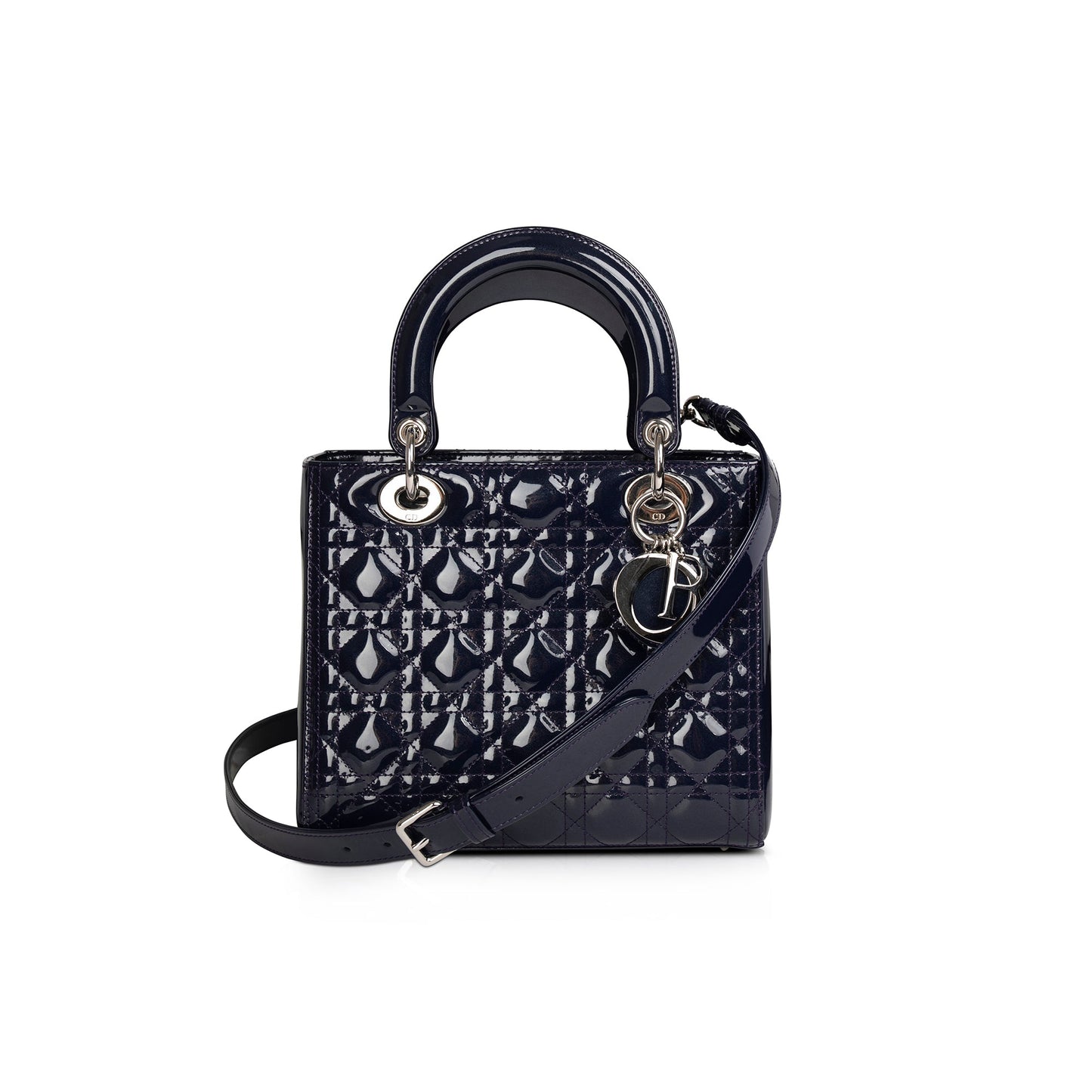 Dior Christian Patent Lady Bag Leather Medium Travel Bag Dior Bag