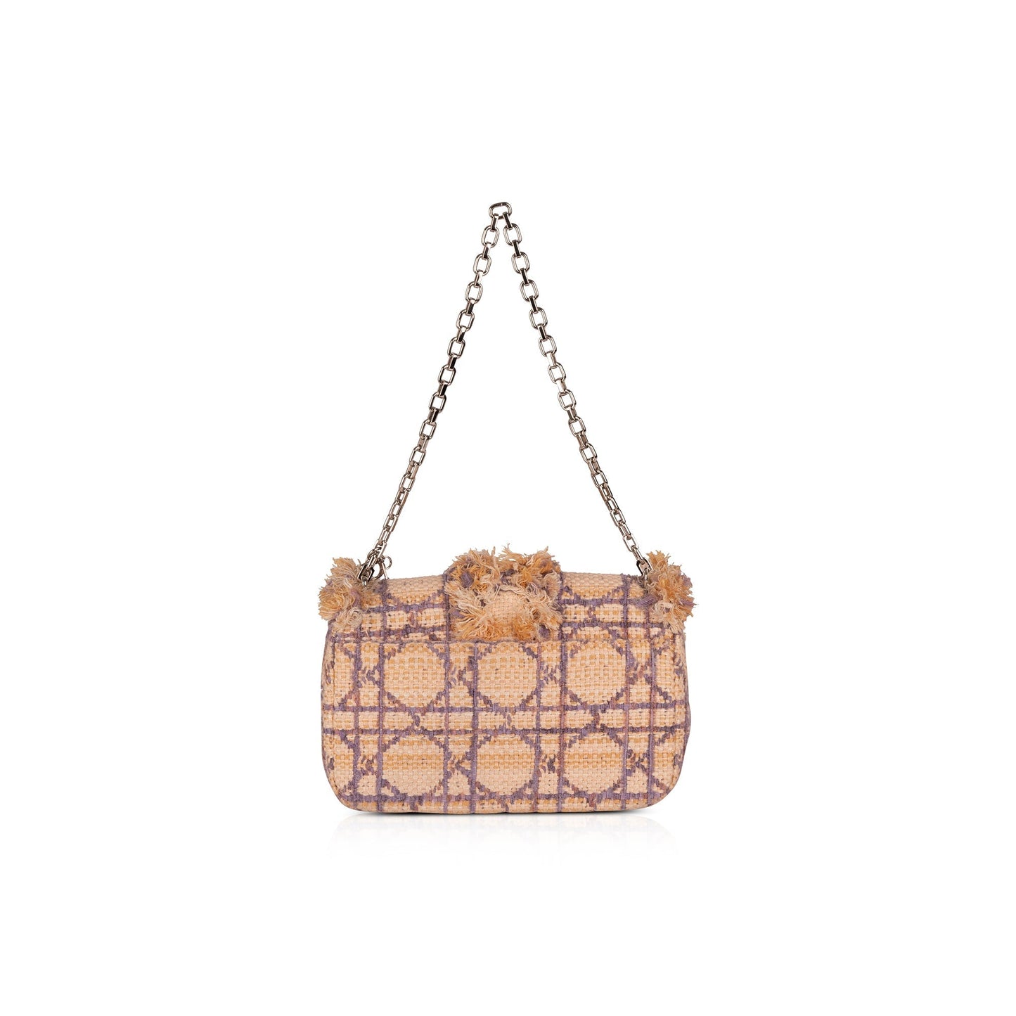 Dior Christian Tweed Miss Bag Medium Flap Travel Bag