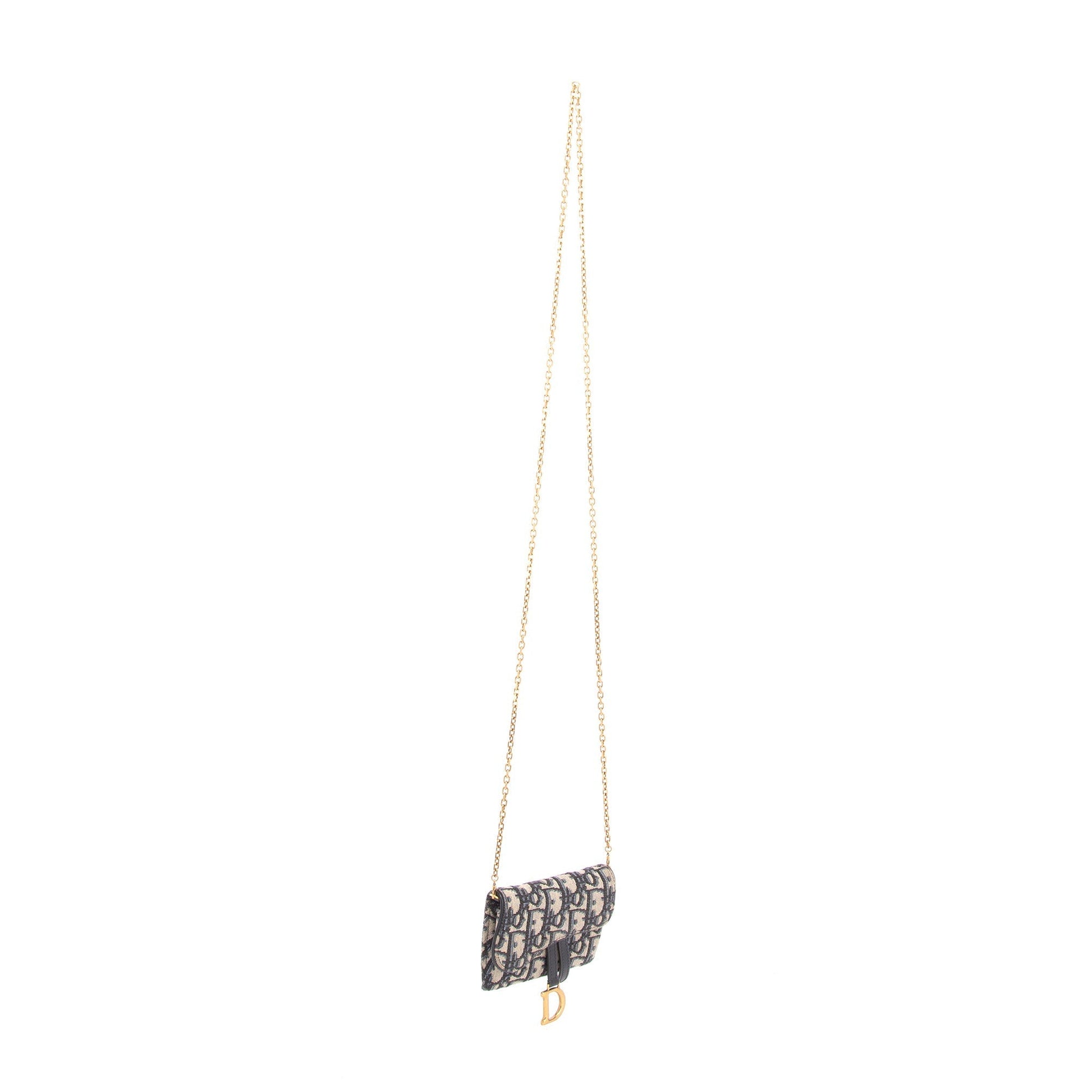 Dior Christian Nano Saddle Pouch Handbag Chain Travel Bag