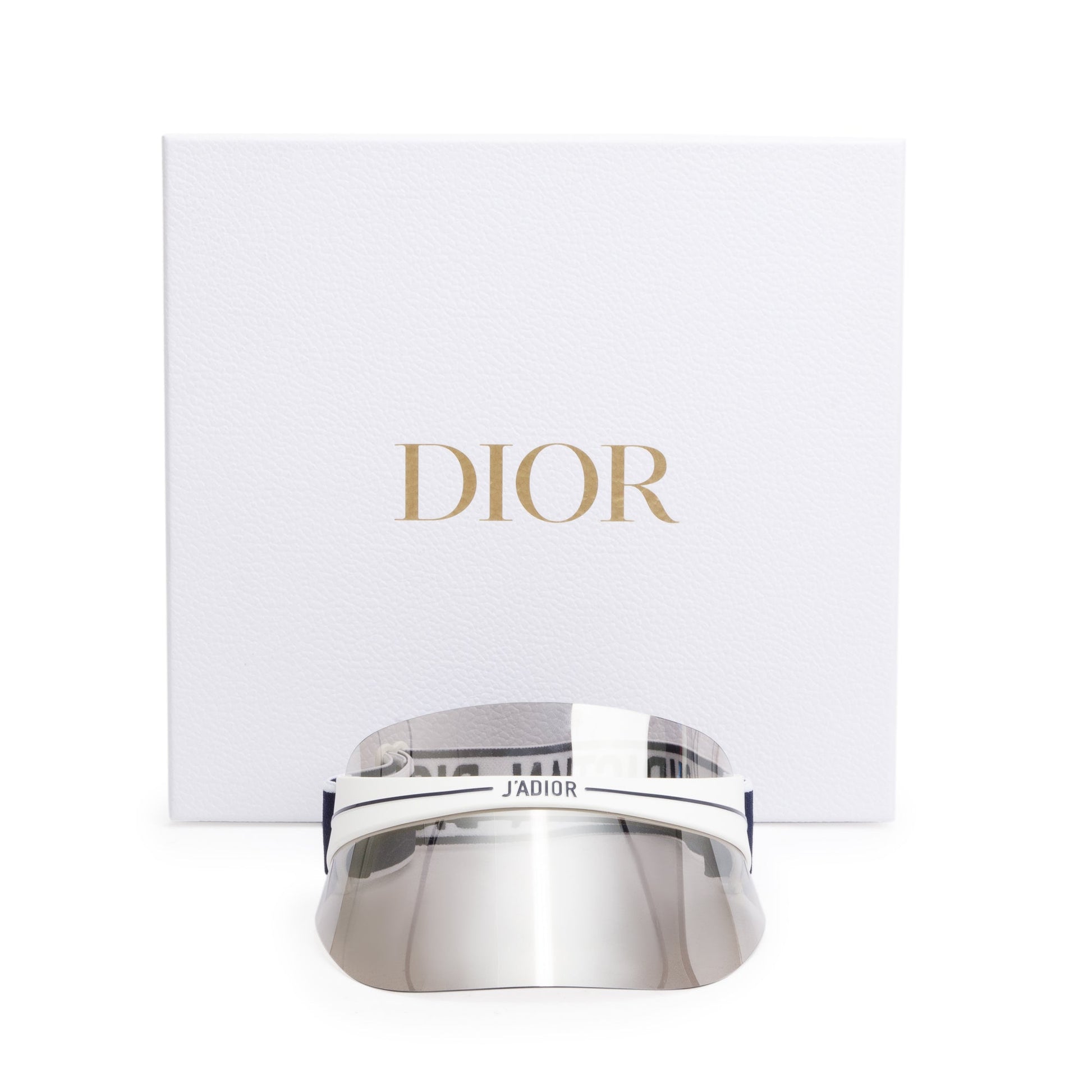 Dior Christian Navy club Visor Handbag White Travel Bag
