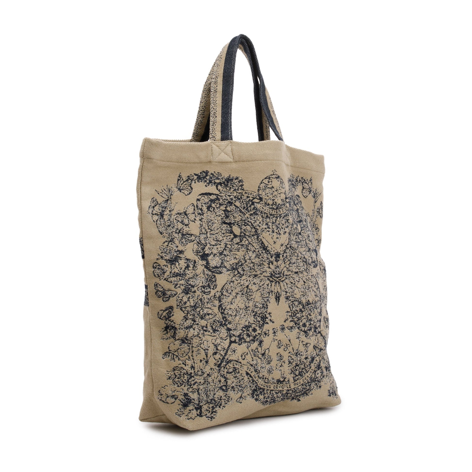 Dior Christian Neutral Cruise Mexico Print City Tote Canvas Tote Bag