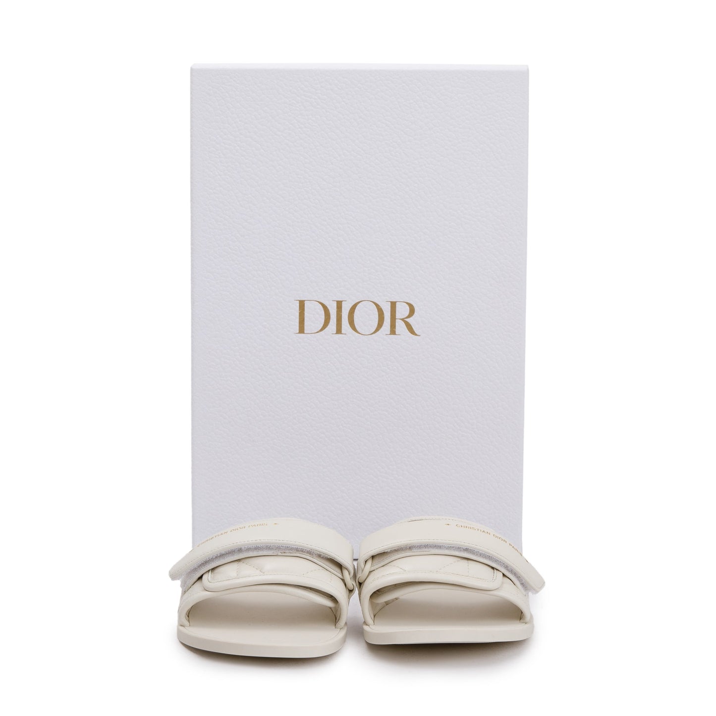 Dior Christian Off Cannage Dio(R)Evolution Slide, Size Handbag Leather Quilted Travel Bag