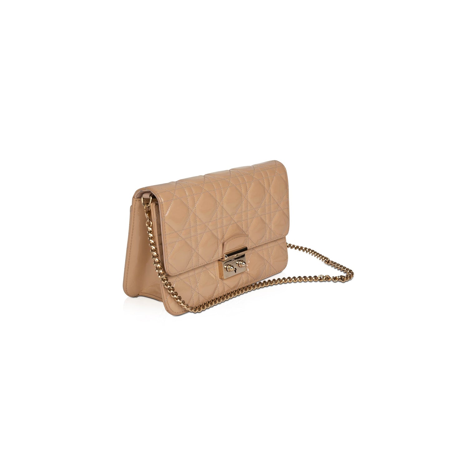 Dior Christian Patent Cannage Miss Promenade Pouch Handbag Travel Bag