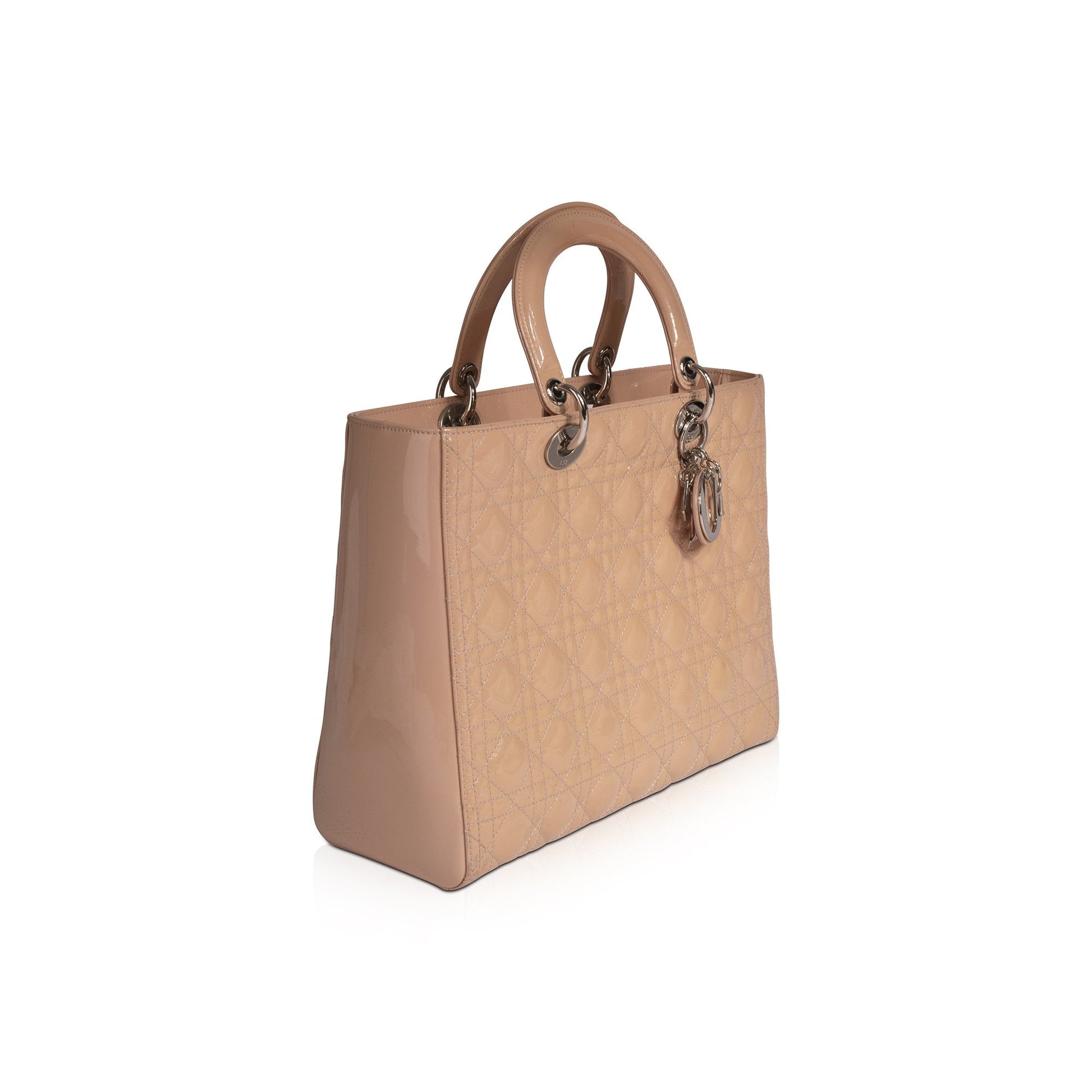 Dior Christian Patent Lady Bag Large Travel Bag