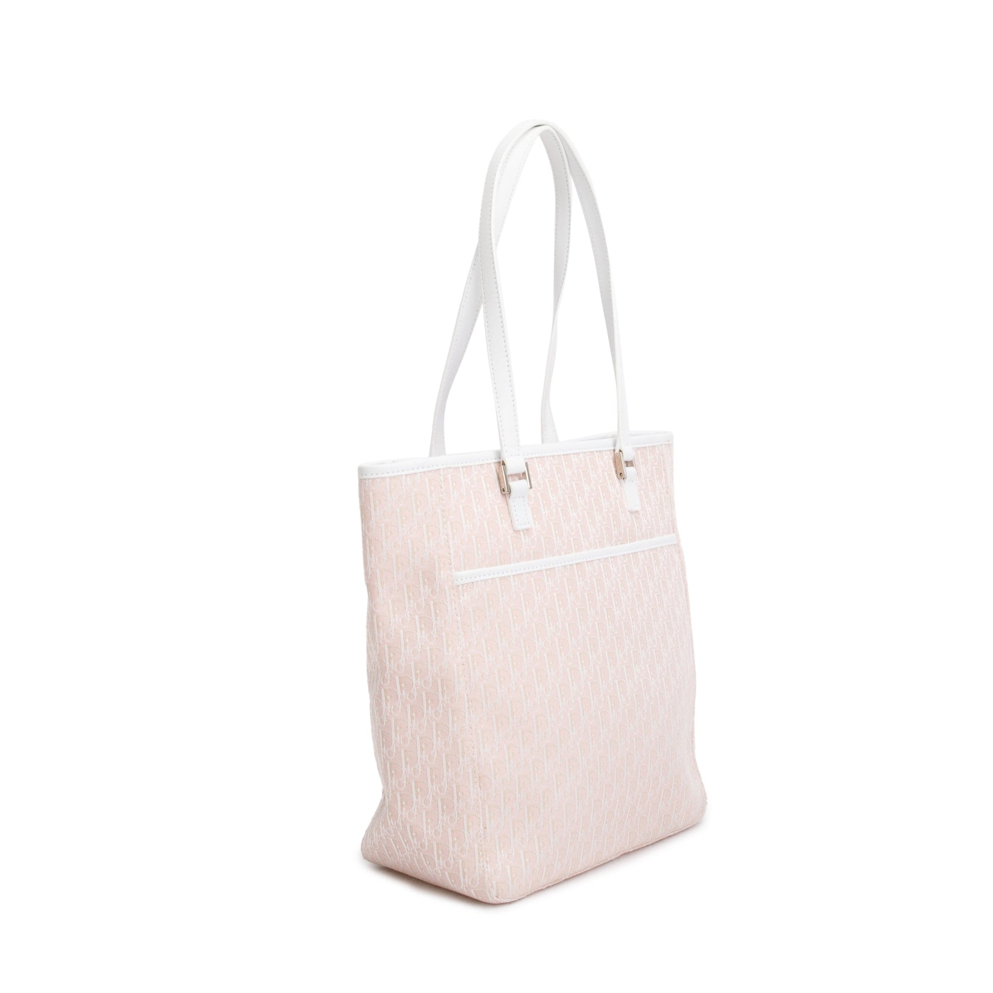 Dior Christian issimo Tote Handbag Canvas Pink Tote Bag