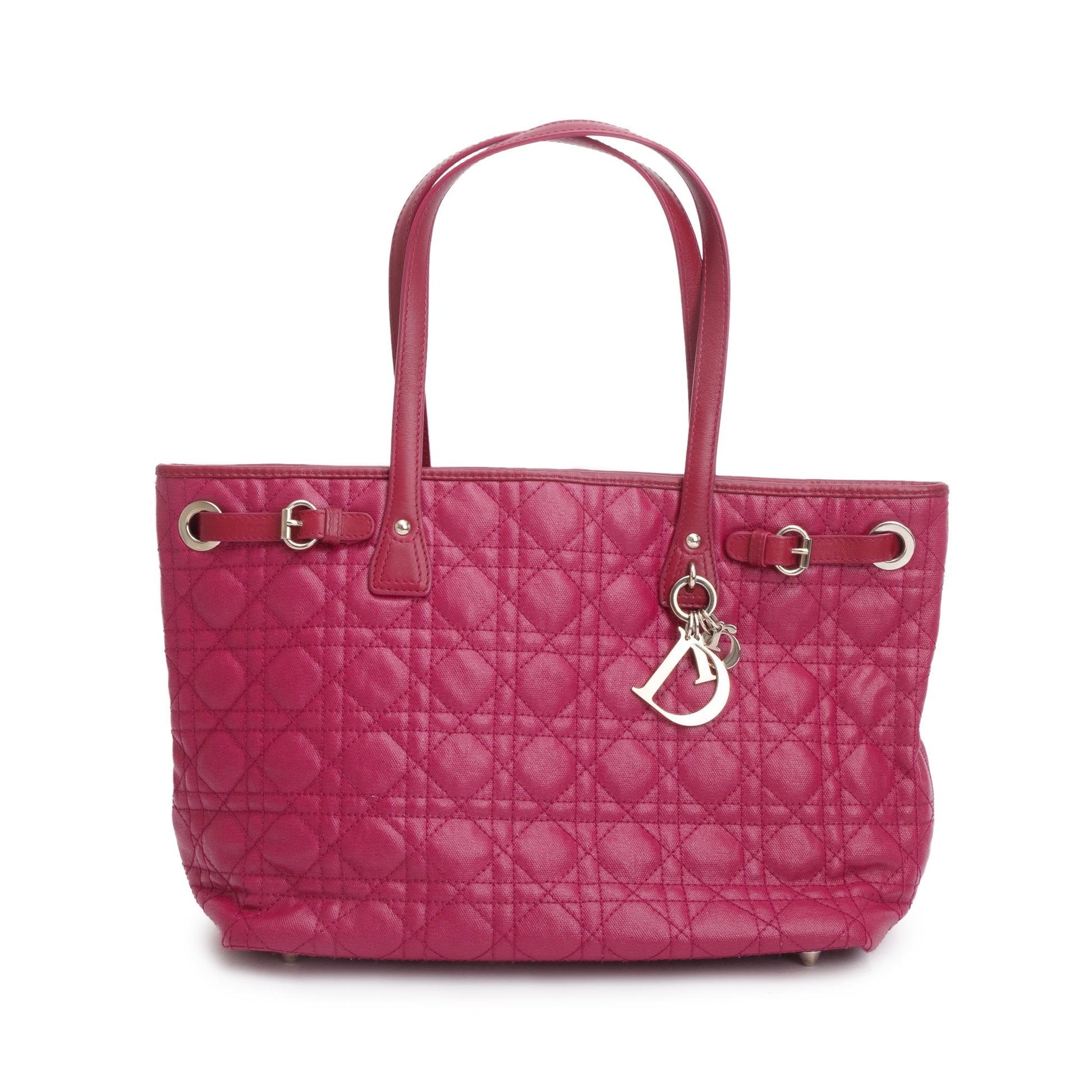 Dior Christian Purple Cannage Panarea Shopping Tote Handbag Tote Bag