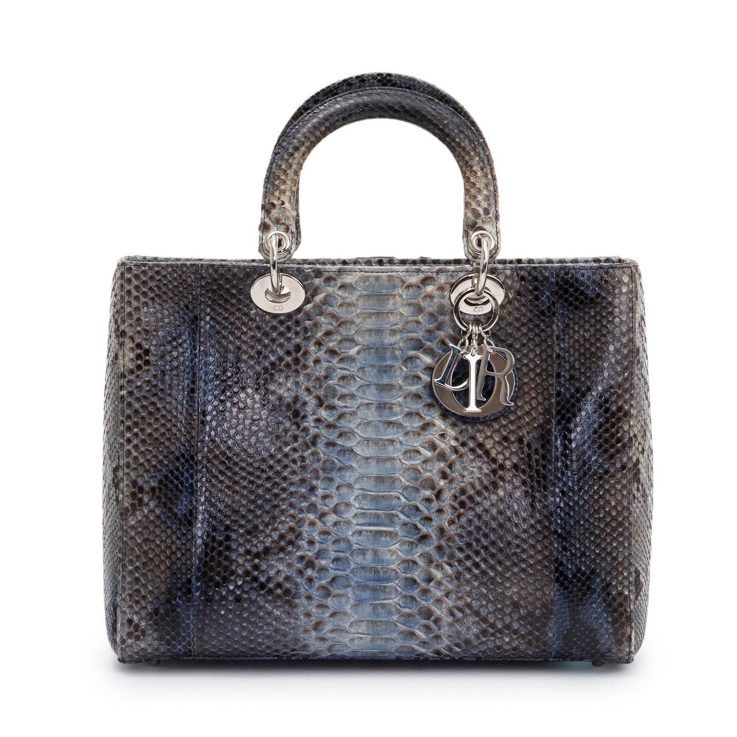 Dior Christian Python Lady Bag Large Travel Bag