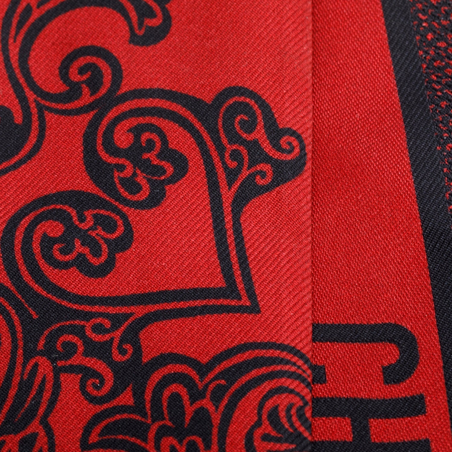 Dior Christian & Toile De Jouy Mitzah Silk Black Red Travel Bag