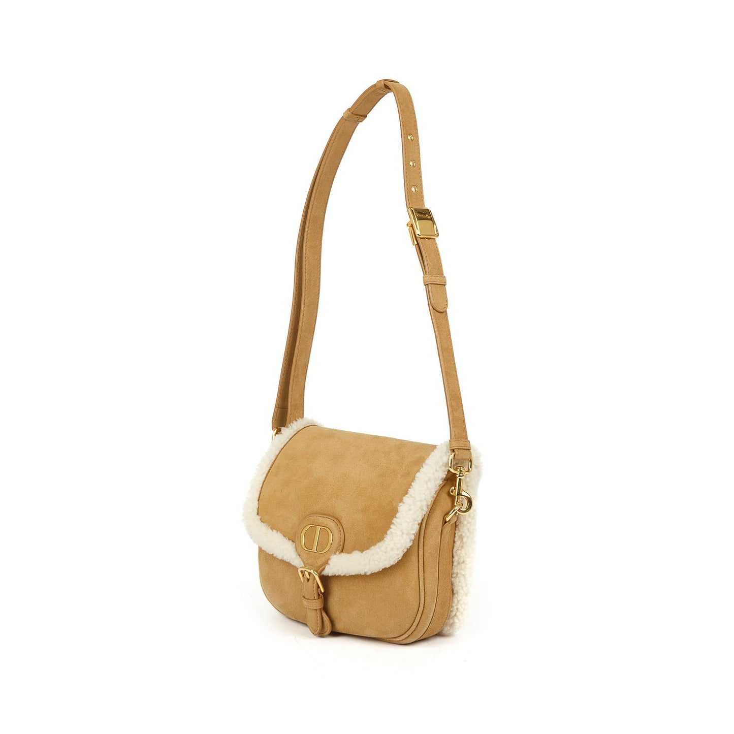Dior Christian Shearling Bobby Crossbody Bag Small