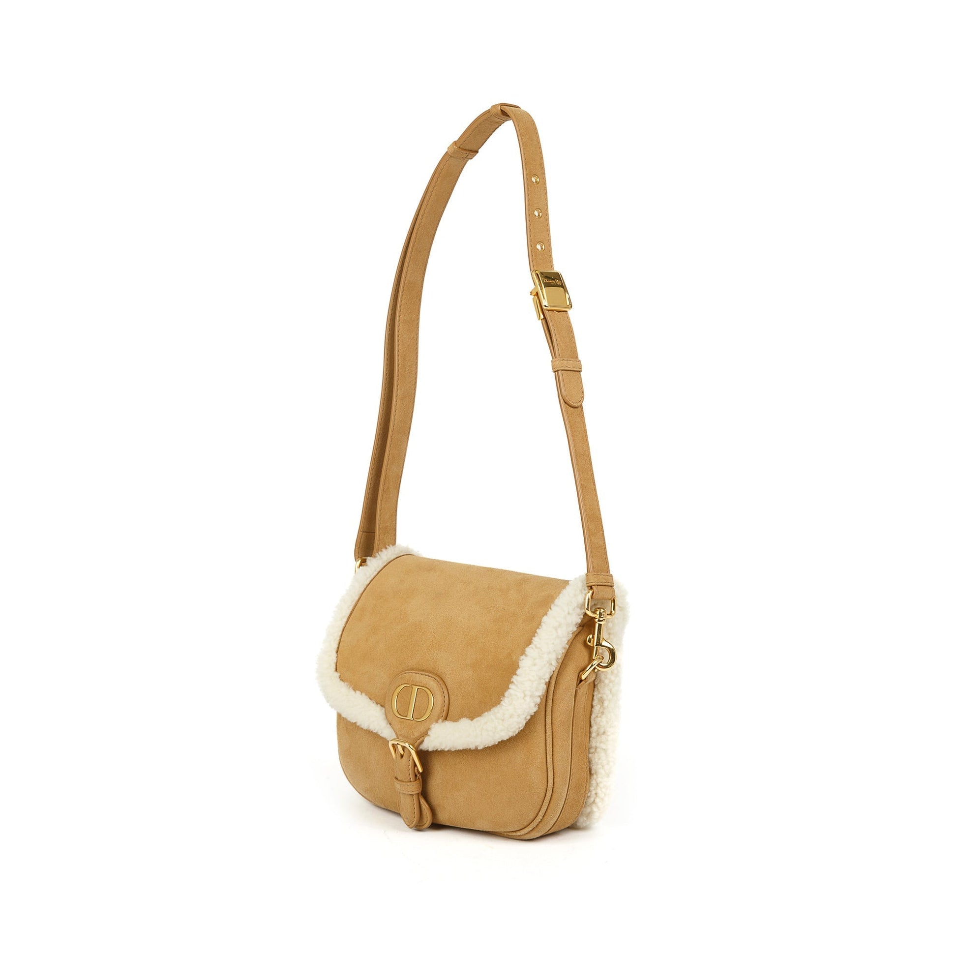 Dior Christian Shearling Bobby Crossbody Bag Small